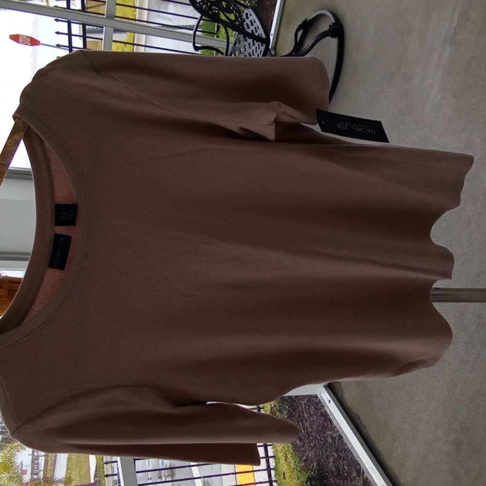 Short sleeve rib knit T